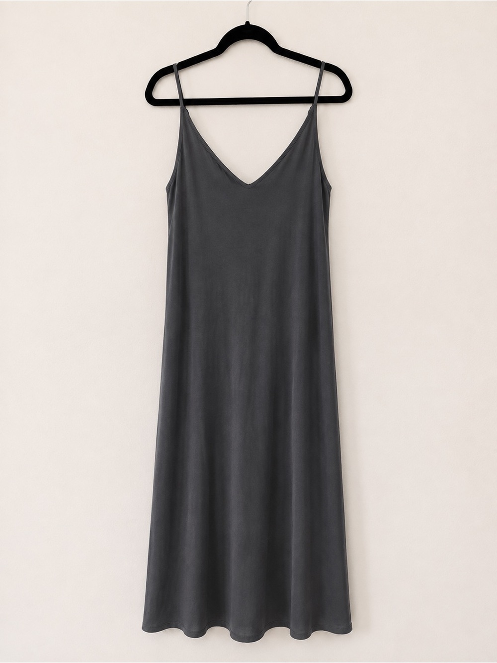 VICI Charcoal V-Neck Maxi Dress Adjustable Straps | Large